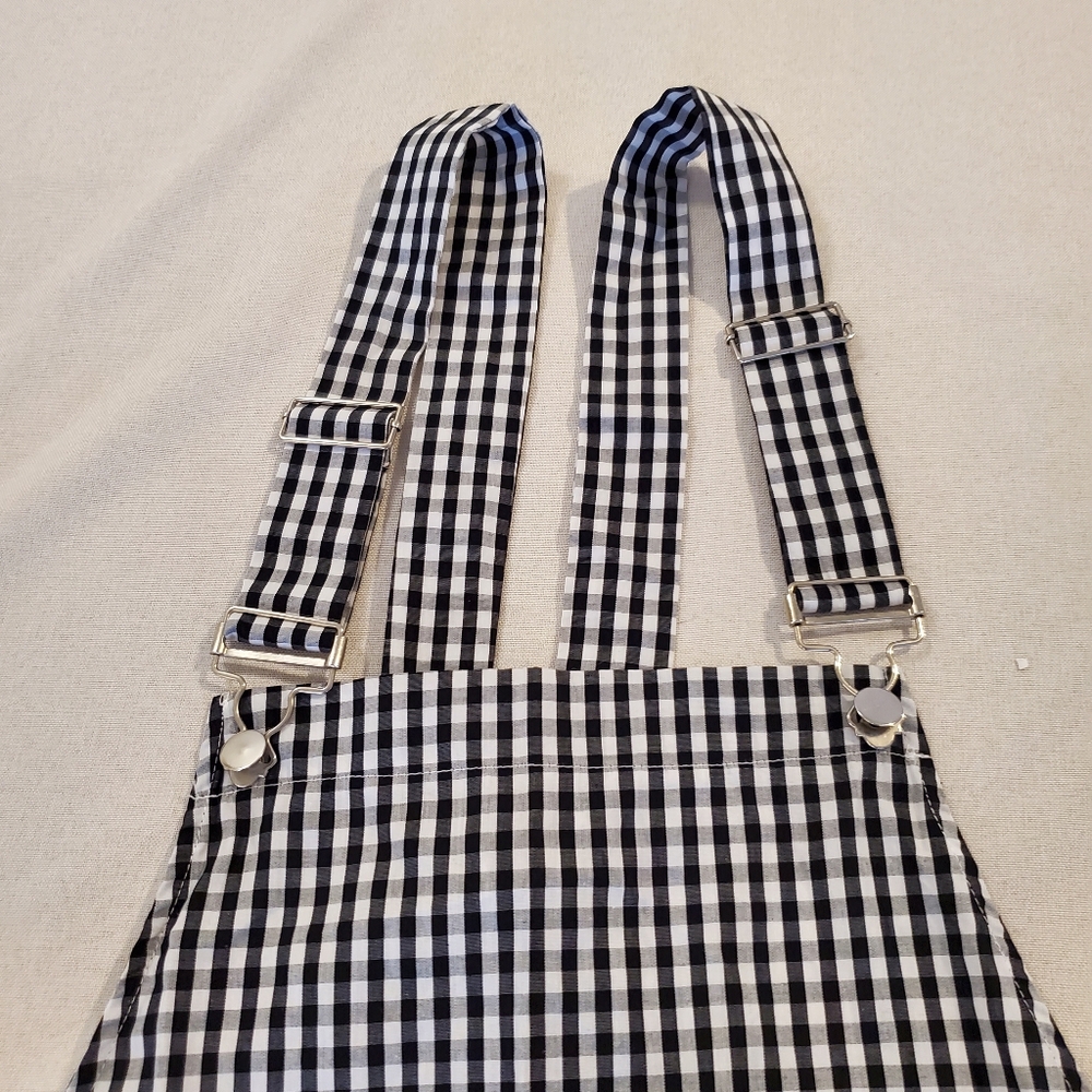 Gingham Overall Dress SHEIN Size M GUC - Picture 2 of 4